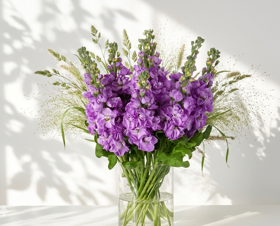 Pilkoji leukonija Mathilda Lavender